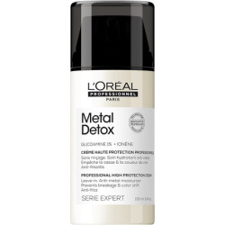 L'Oréal Professionnel Metal Detox Anti-Metal High Protection Cream Leave-In Treatment for Damaged Hair 100ml