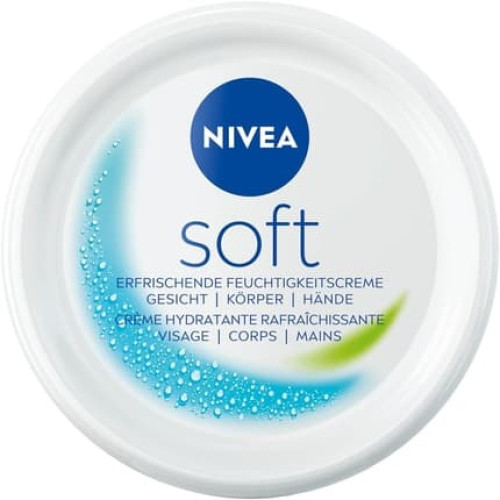 NIVEA Soft Refreshing Moisturising Cream 50ml with Vitamin E and 100% Natural Jojoba Oil