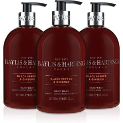 Baylis & Harding Men's Hand Wash Black Pepper and Ginseng 500ml
