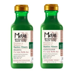 Maui Moisture Thicken & Restore + Bamboo Fibers Strengthening Shampoo and Conditioner Set for Softening Transitioning Hair Maui Moisture Thicken & Restore + Bamboo Fibers Strengthening Shampoo and Conditioner Set for Softening Transitioning Hair