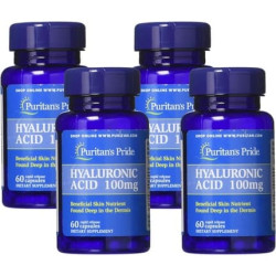 Puritan's Pride Hyaluronic Acid 100mg Capsules 60 Count