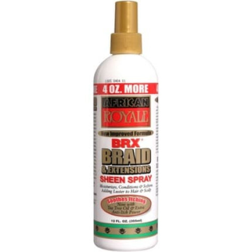 African Royale BRX Braid and Extensions Sheen Spray 12oz - Pack of 12
