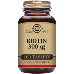 Solgar Biotin 300mcg 100 Tablets Solgar Biotin 300mcg 100 Tablets