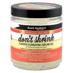 Aunt Jackie's Flaxseed Recipes Don't Shrink Elongating Hair Curling Gel 15oz Aunt Jackie's Flaxseed Recipes Don't Shrink Elongating Hair Curling Gel 15oz