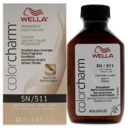 Wella Color Charm Permanent Liquid Hair Color 511 5n Light Brown 142 Oz