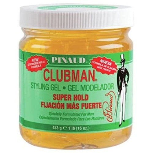 Clubman Pinaud Superhold Styling Gel for Men 16-Ounce - Pack of 3