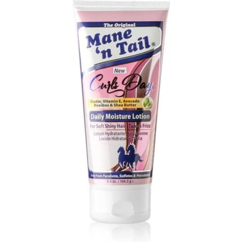Mane 'n Tail Curls Day Daily Moisture Lotion 184.3g with Coconut Oil and Shea Butter Promotes Healthy Hair Growth No Parabens No Sulphates No Petrolatum