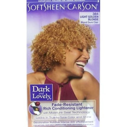 Dark and Lovely Fade Resistant Rich Conditioning Hair Colour Light Golden Blonde 384