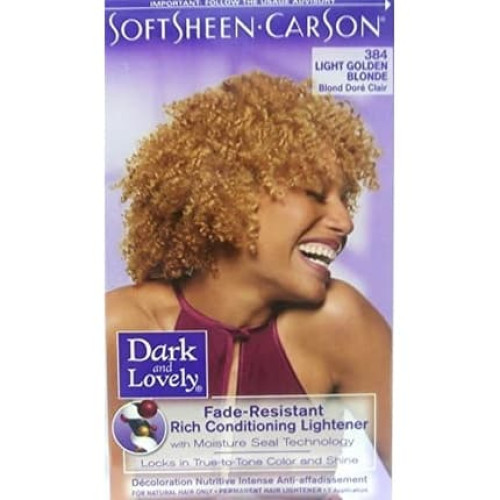 Dark and Lovely Fade Resistant Rich Conditioning Hair Colour Light Golden Blonde 384