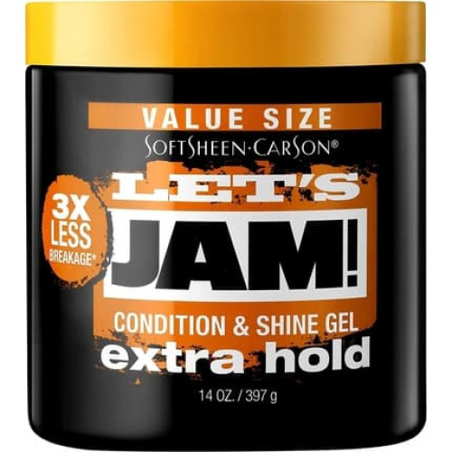 Let's Jam Condition and Shine Hair Gel Extra Hold 397g 14oz