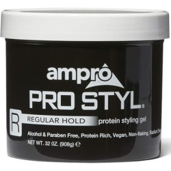 Ampro Pro Styl Styling Gel Protects and Strengthens Your Strands Non-Flaking Alcohol Free Vegan Formula Flexible Touchable Hold for All Hair Textures Regular 908g Ampro Pro Styl Styling Gel Protects and Strengthens Your Strands Non-Flaking Alcohol Free Vegan Formula Flexible Touchable Hold for All Hair Textures Regular 908g