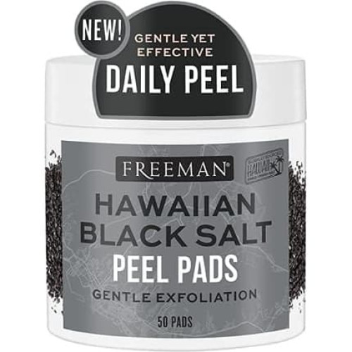 Hawaiian Black Salt Peel Pads Gentle Exfoliation