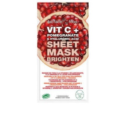 Fab Face Food Vitamin C Pomegranate & Hyaluronic Acid Fabric Marker Fab Face Food Vitamin C Pomegranate & Hyaluronic Acid Fabric Marker