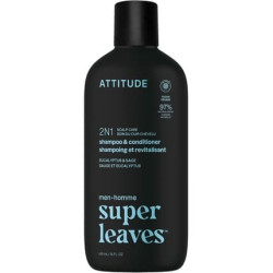 Attitude Men's 2-in-1 Shampoo and Conditioner Scalp Care for Build-Up and Oily Hair