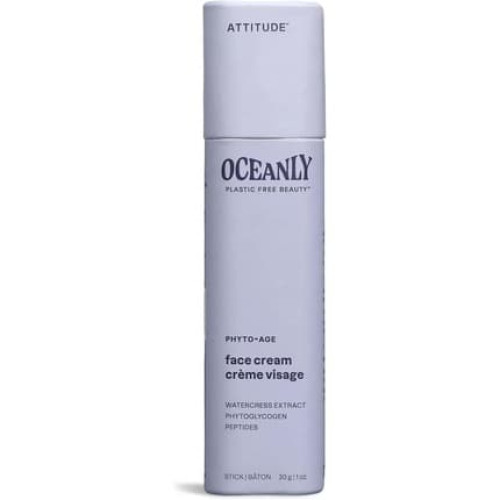 Attitude Oceanly Face Cream Stick Ewg Verified Plasticfree Plant And Mineralbased Ingredients Vegan Skin Care Products Phyto Age Unscented 30 Grams