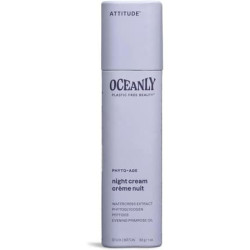 ATTITUDE Oceanly Night Cream Stick EWG Verified Plant and Mineral-Based Ingredients Vegan Skin Care Products PHYTO AGE Unscented 30 grams