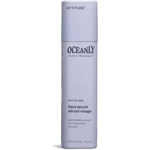 ATTITUDE Oceanly Face Serum Stick EWG Verified Plastic-free Plant and Mineral-Based Ingredients Vegan Skin Care Products PHYTO AGE Unscented 30 grams ATTITUDE Oceanly Face Serum Stick EWG Verified Plastic-free Plant and Mineral-Based Ingredients Vegan Skin Care Products PHYTO AGE Unscented 30 grams