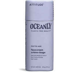 ATTITUDE Oceanly Face Cream Stick EWG Verified Plastic-free Plant and Mineral-Based Ingredients Vegan Skin Care Products PHYTO AGE Unscented 8.5 grams