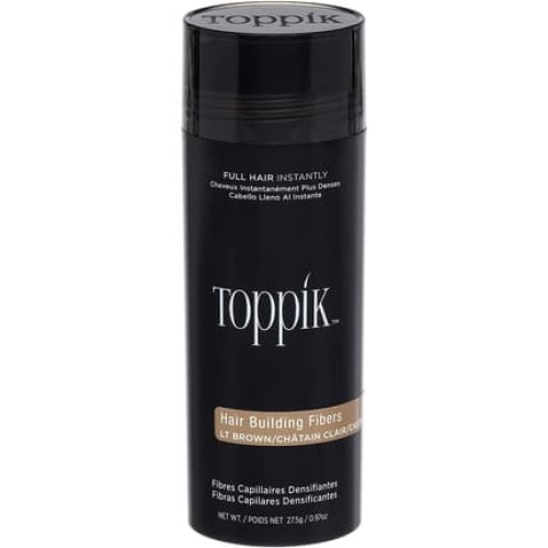 Toppik Hair Fibers Light Brown Natural Keratin Fibers for Fuller Looking Hair 27.5g - Single Pack