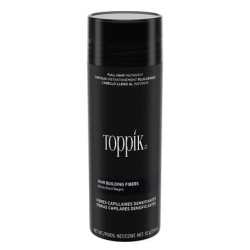 Toppik Hair Fibers 55g Black Natural Keratin Fibers for Fuller Looking Hair