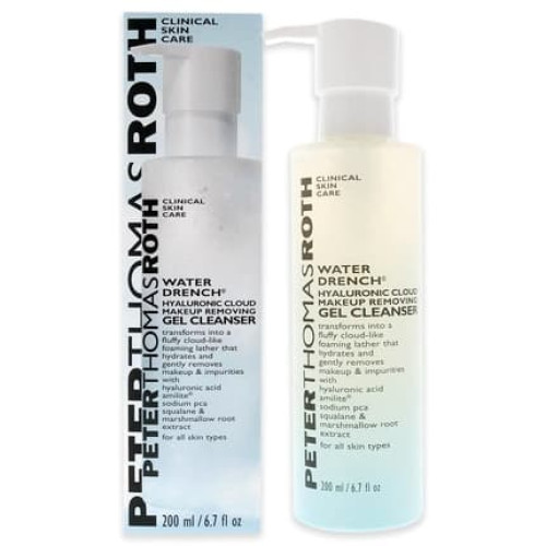 Peter Thomas Roth Water Drench Hyaluronic Cloud Makeup Removing Gel Cleanser with Hyaluronic Acid