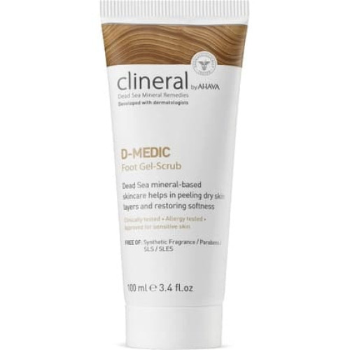 CLINERAL by Ahava D-MEDIC Foot Gel Scrub 100ml