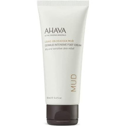 AHAVA Dermud Intensive Foot Cream Deeply Hydrating Formula with Aloe Vera, Dead Sea Mud, and Vitamin E 100ml