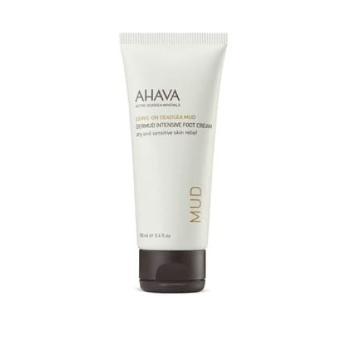 AHAVA Dermud Intensive Foot Cream for Dry Cracked Heels and Feet 3.4 fl.oz