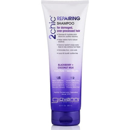 GIOVANNI 2chic Repairing Shampoo Dual Repairing Complex for Damaged Overprocessed Hair 8.5oz