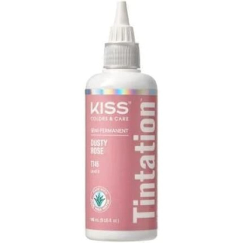 Kiss Tintation Semipermanent Hair Colour With Argan Oil And Aloe Vera Dusty Rose