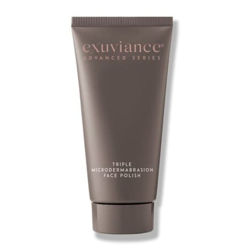 EXUVIANCE Triple Microdermabrasion Face Polish with Glycolic Acid, Papaya Enzyme and Pure Professional Grade Crystals 75g