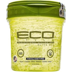 Ecostyle Olive Oil Styling Gel Green All Day Hold Alcohol Free Paraben Free Sulphate Free No Flaking Anti-Itch 236ml