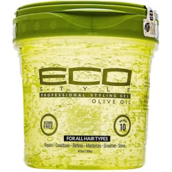 Ecostyle Olive Oil Styling Gel All Day Hold Alcohol Free Paraben Free Sulphate Free No Flaking Anti-Itch 473ml Unscented