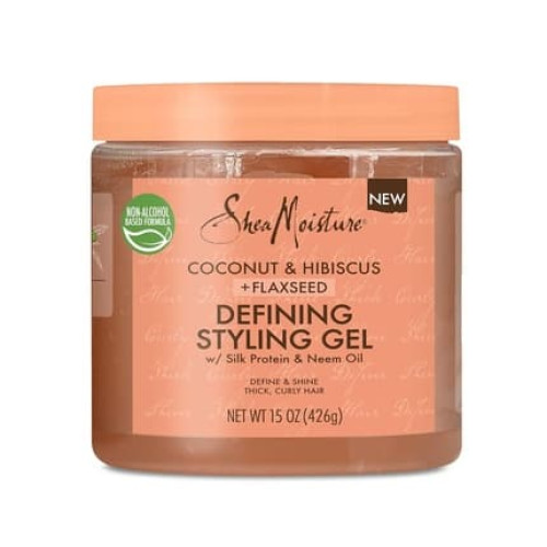 SheaMoisture Defining Styling Gel For Thick Curly Hair Coconut and Hibiscus Paraben-Free Frizz Control 15 oz SheaMoisture Defining Styling Gel For Thick Curly Hair Coconut and Hibiscus Paraben-Free Frizz Control 15 oz
