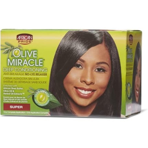 African Pride Olive Miracle Deep Conditioning Anti-Breakage No-Lye Relaxer