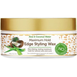 African Pride Moisture Miracle Maximum Hold Edge & Hair Styling Wax with Aloe & Coconut 6oz - Single African Pride Moisture Miracle Maximum Hold Edge & Hair Styling Wax with Aloe & Coconut 6oz - Single