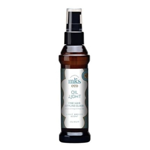 MKS eco Oil Light Hair Styling Elixir Moroccan Argan and Hemp Seed Oil 2 Fl Oz