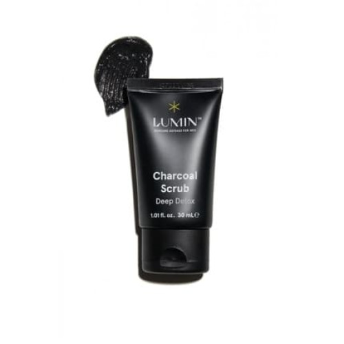 Lumin Men's Exfoliating Face Scrub 30 Ml Active Charcoal Cleansing Action