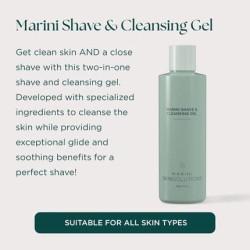 Marini Skinsolutions Shave & Cleansing Gel - Cleanses and Soothes Skin