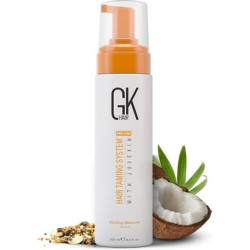 GK HAIR Global Keratin Volumizing Hair Styling Mousse 8.5 Fl Oz 250ml - Enhances Curls and Adds Volume with Medium Hold and Boosts Shine Moisturizing Blow Dry Frizz Control Foam for All Hair Types - Unisex