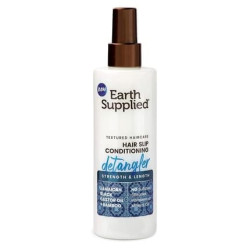Earth Supplied Hair Slip Conditioning Detangler with Jamaican Black Castor Oil and Bamboo Strength and Length 8.5 fl oz Earth Supplied Hair Slip Conditioning Detangler with Jamaican Black Castor Oil and Bamboo Strength and Length 8.5 fl oz