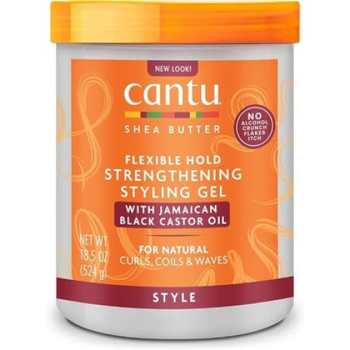 Cantu Strengthening Styling Gel with Jamaican Black Castor Oil 524g