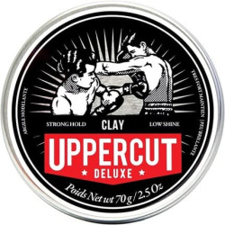 Uppercut Deluxe Clay Professional Water Based Product for a Natural Looking Finish Strong Hold and Low Shine 70g Uppercut Deluxe Clay Professional Water Based Product for a Natural Looking Finish Strong Hold and Low Shine 70g