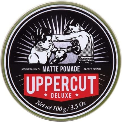 Uppercut Deluxe Matte Pomade Hair Styling Product for Men with Medium Hold and No Shine 100g