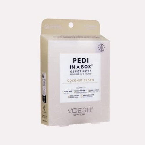 Voesh Pedi In A Box 5 Step O2 Fizz Coconut Cream