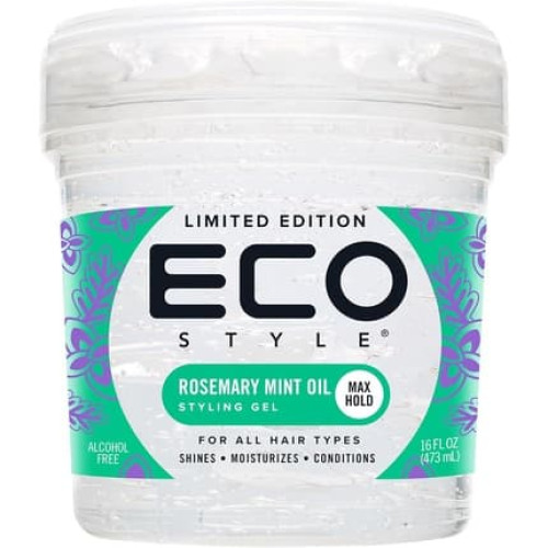 Eco Style Rosemary Mint Eco Styler Hair Gel Hydrate And Style Alcoholfree 473ml