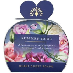 The English Soap Company Packed Guest Soaps Sandalwood Shea Butter Heart Shaped Moisturising Soaps 3 x 20g The English Soap Company Packed Guest Soaps Sandalwood Shea Butter Heart Shaped Moisturising Soaps 3 x 20g