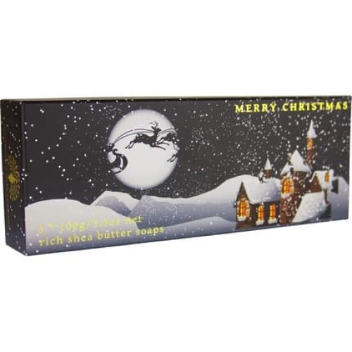 The English Soap Company Gift Boxed Hand Soaps Winter Village 3 x 100g