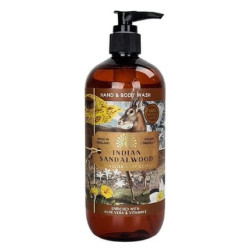 The English Soap Company Indian Sandalwood Hand & Body Wash 500ml The English Soap Company Indian Sandalwood Hand & Body Wash 500ml