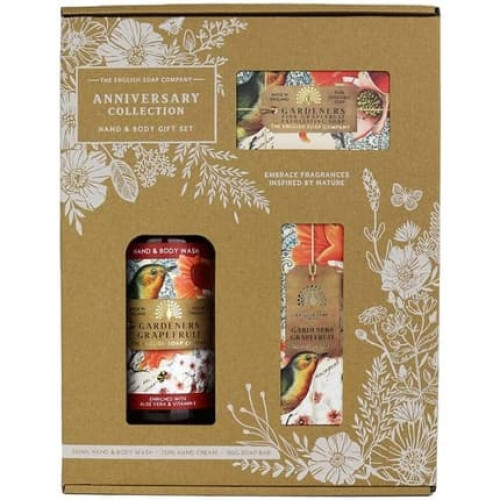 The English Soap Company Anniversary Hand and Body Gift Box Gardeners Grapefruit The English Soap Company Anniversary Hand and Body Gift Box Gardeners Grapefruit